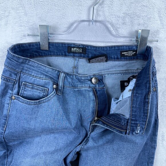 Buffalo David Bitton Ankle Grazer Jeans Super Soft Stretch Women's Blue SZ 12/32 - Picture 4 of 10